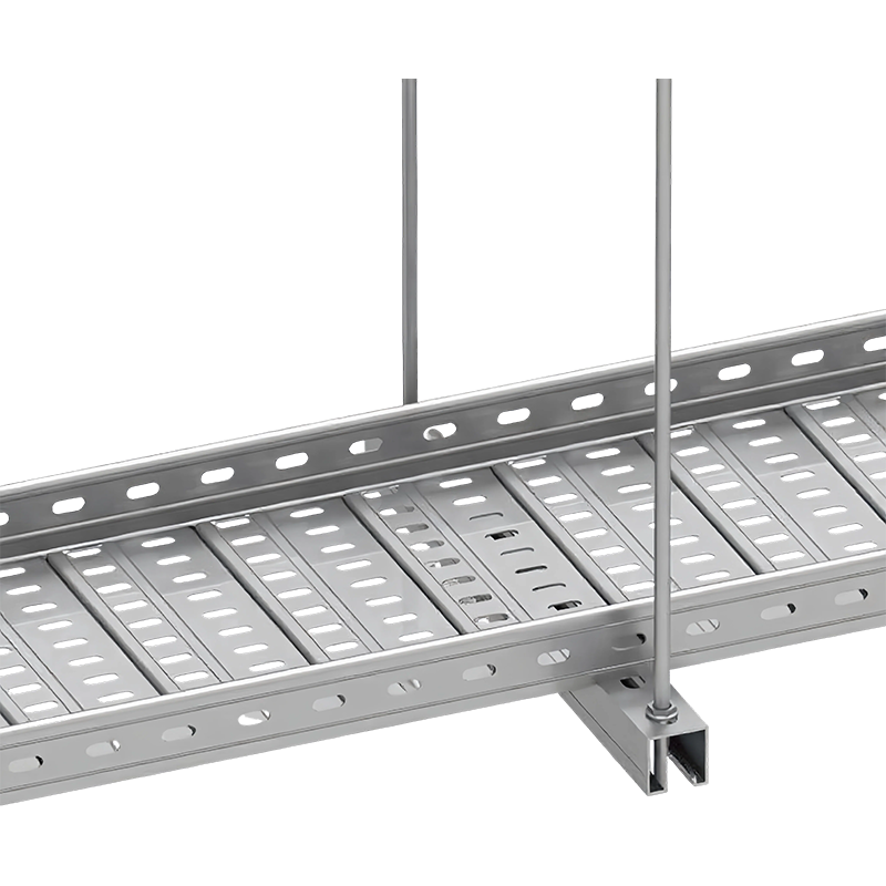Bandeja para cables perforada de zinc, aluminio y magnesio