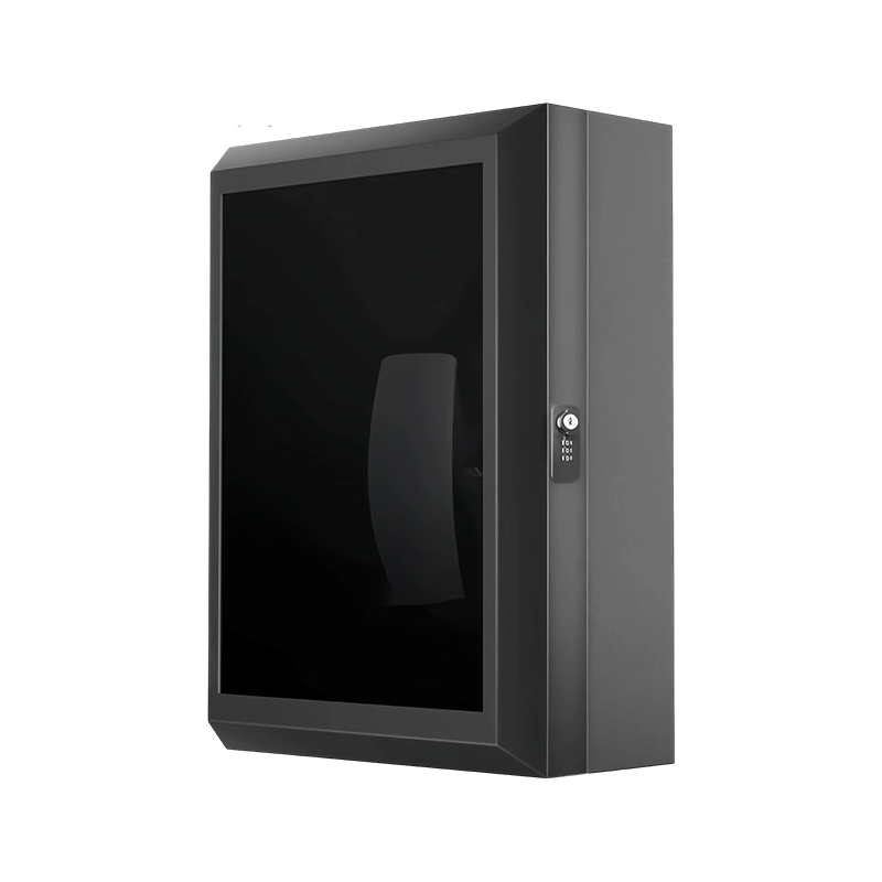 Caja protectora de vidrio negra / marrón para estación de carga de vehículos eléctricos