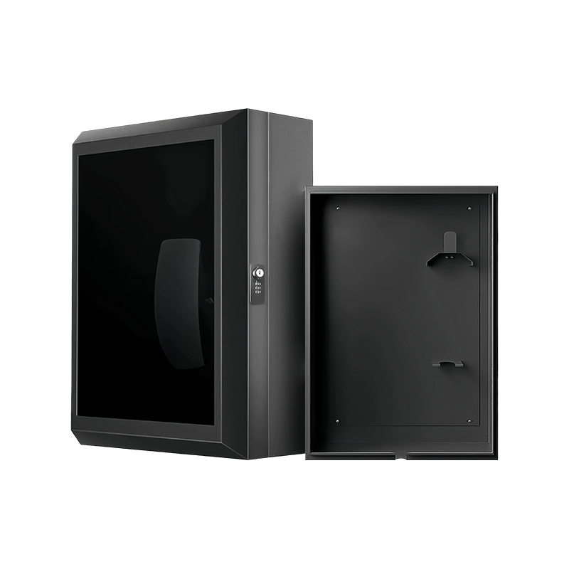 Caja protectora de vidrio negra / marrón para estación de carga de vehículos eléctricos